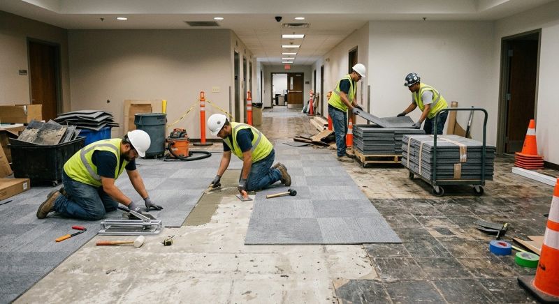Our team working on Flooring Service projects in Chandler, AZ